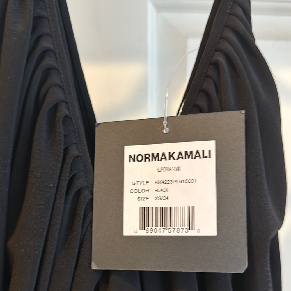 Norma Kamali Black Slip Dress